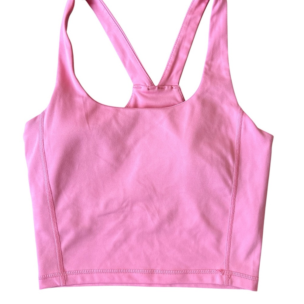 Pink Racerback sports bra